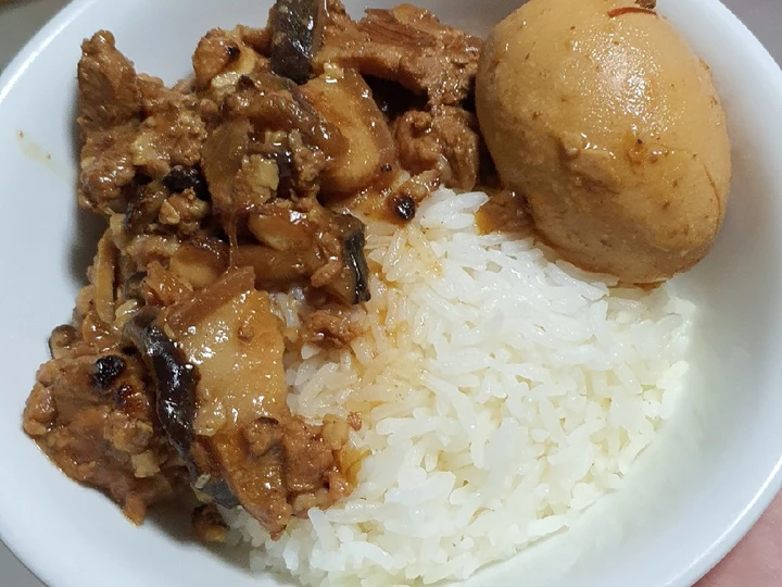 Easy Steps to Make Braised Pork Rice - 卤肉饭 the  Makes Drooling You can take Joss in your mouth