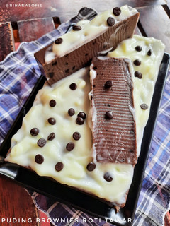 Foto resep Puding Brownies Roti Tawar