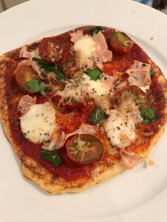 Una foto de Minipizza con base de coliflor, inspiracion futur