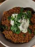 Instant pot Green Lentil Curry
