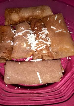 Foto resep Dadar gulung coklat isi keju ala debm