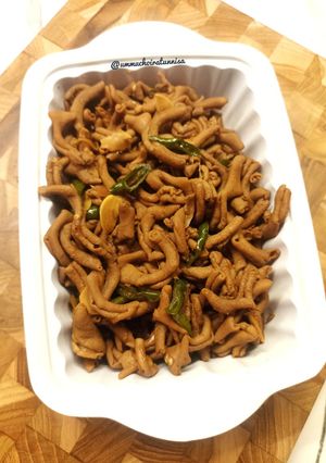 Foto resep Tumis Usus Ayam Cabe Ijo