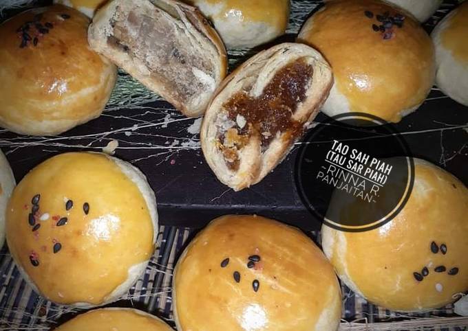 Bagaimana cara buat TAO SAH PIAH (Tau Sar Piah/Bakpia Kacang Hijau) yang gurih