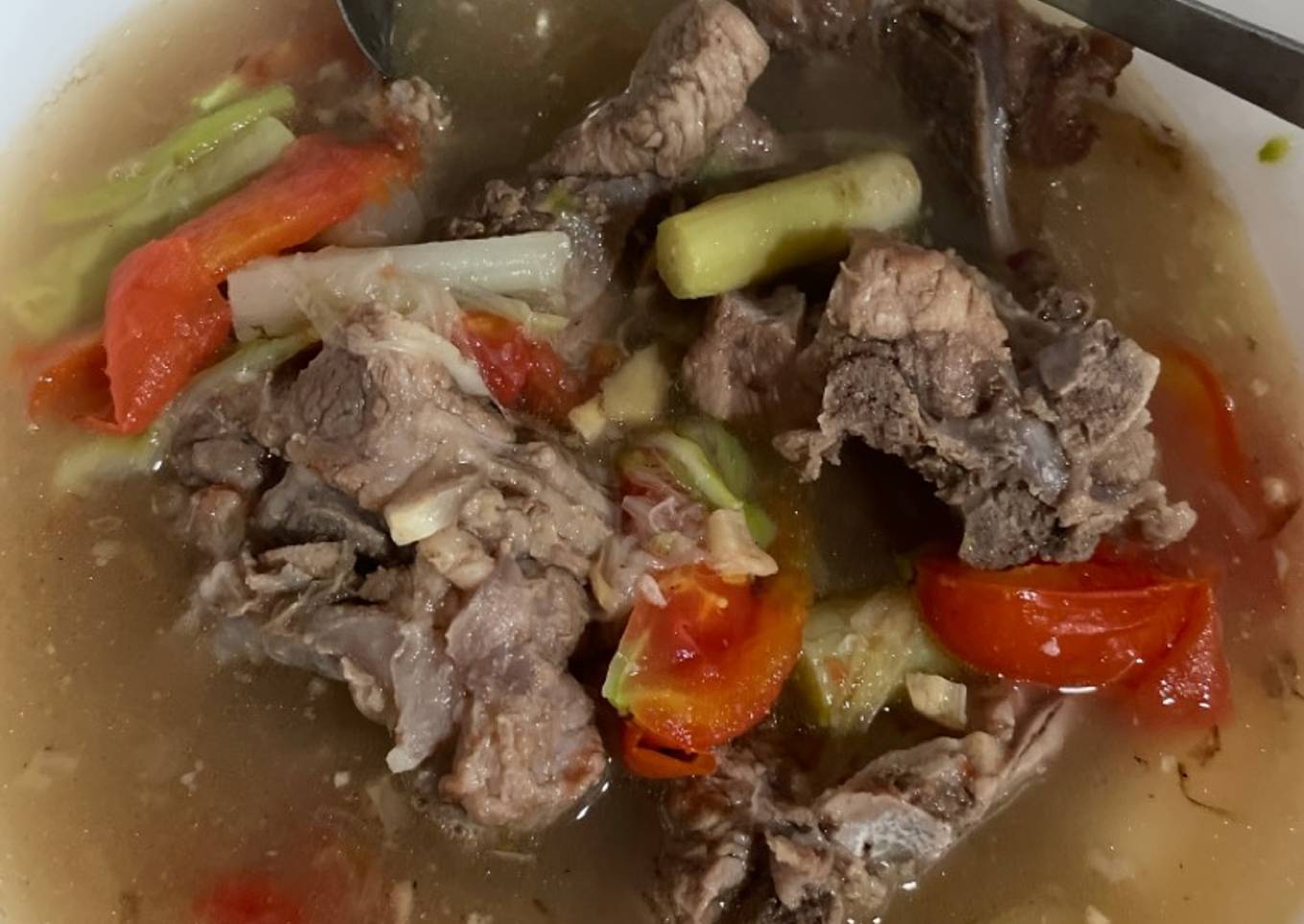Sup Liongkut/tulang babi asparagus