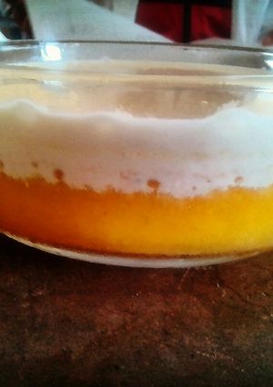 Una foto de Postre frío de piña