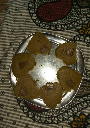 A picture of #whole wheat jaggery muffins.
