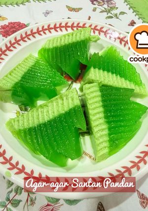 Gambar 👩🍳Agar-Agar Santan Pandan