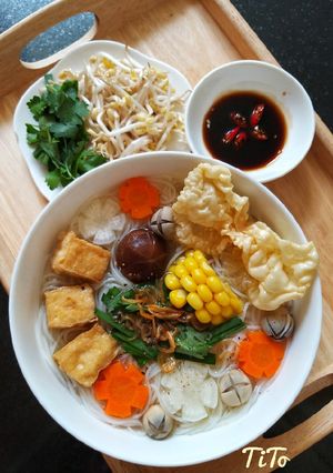 Hình của món Hủ tiếu chay.