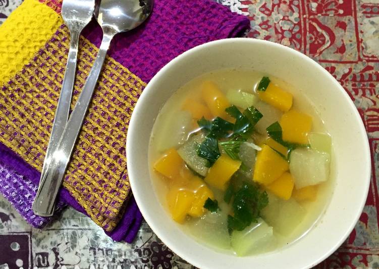 Cara mengolah Sayur sop labu Anti Gagal