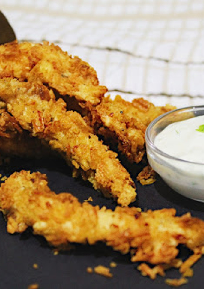 Una foto de Fingers de pollo