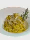 Tagliolini Veronese (μακαρόνια με λεμόνι και γλυκόσκορδο)