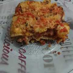 A picture of Lasagna con panqueques!🌸.