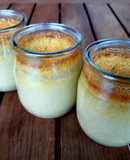 Flan de coco triple sin