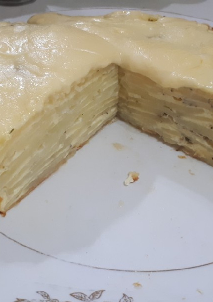 Una foto de Milhojas de papa