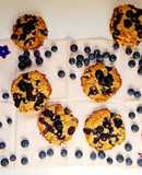 Galletas de avena y arándanos frescos 🫐