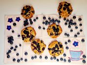 Una foto de galleta de blueberry