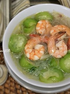 Foto resep 14. Sup Oyong Udang