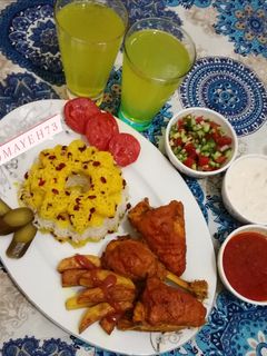 عکسی از دستور زرشک پلو با مرغ