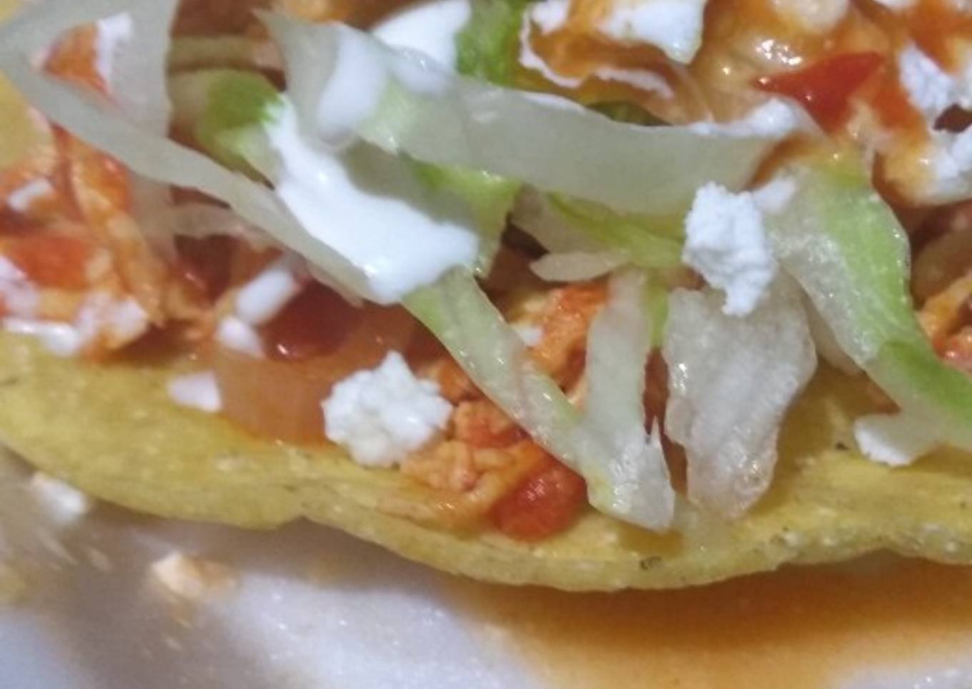 Tostadas de tinga🐔✌️