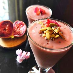 A picture of Banana fig smoothie.
