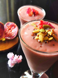 A picture of Banana fig smoothie.