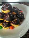 Mini Eclair with vla jackfruit (sus mini dengan vla nangka)
