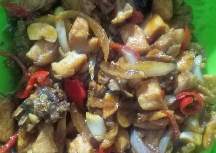 Resep Chicken blackpaper, Bisa Manjain Lidah