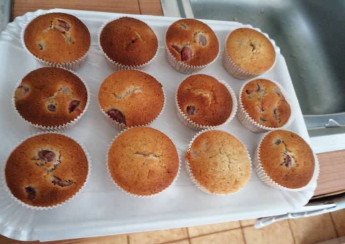 Muffin alle ciliegie🍒