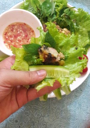 Hình của món Chả ốc hạt sen.