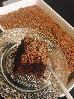 صورة لوصفة بسبوسة الشوكولاتة