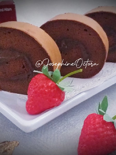 Foto resep Chocolate Roll Cake (metode all in one)