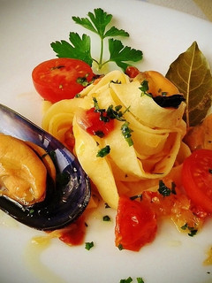 Una foto de Fettuccine con mejillones