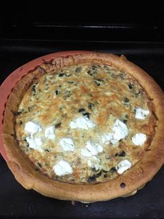Una foto de Quiche de verduras y queso de cabra