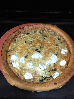 Una foto de Quiche de verduras y queso de cabra
