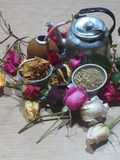 Mate con topping de rosa