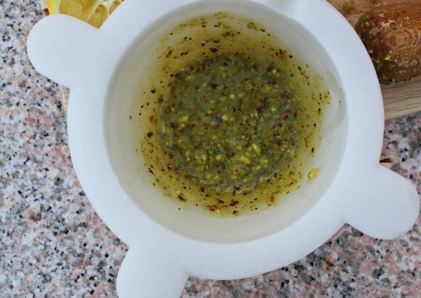 Aliño de pistacho