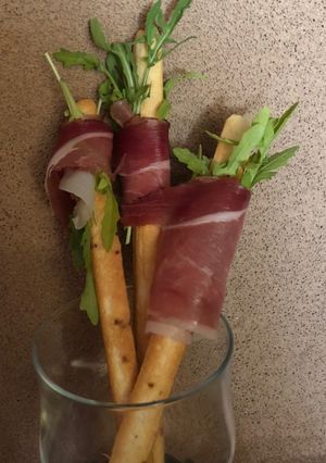 O poză a rețetei Grissini cu prosciutto!.
