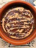Porridge di teff al cacao e crema di arachidi