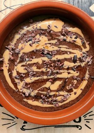 Foto di Porridge di teff al cacao e crema di arachidi