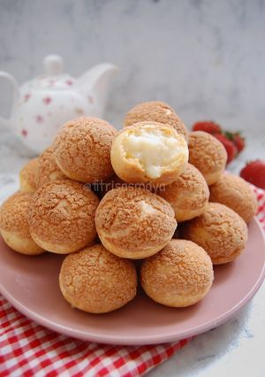 Foto resep Tiger Choux Pastry/ Soes Tiger (simple, ekonomis, no mixer plus tips)