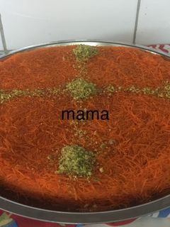 صورة لوصفة كنافة بالجبن والقشطة