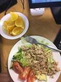 Something fishy green salad