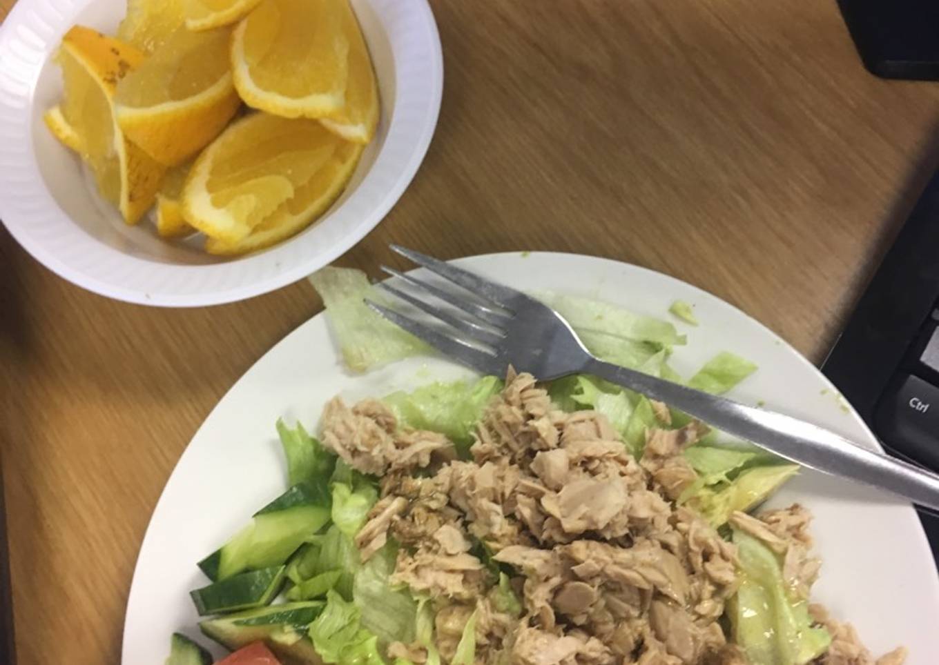 Something fishy green salad