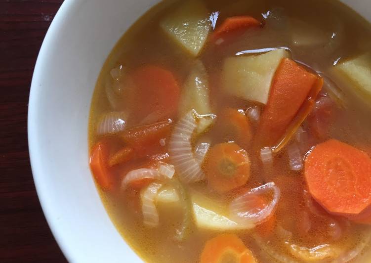 Cara mudah memasak Sup wortel kentang mudah dan enak, pacar suka banget!, Lezat Sekali