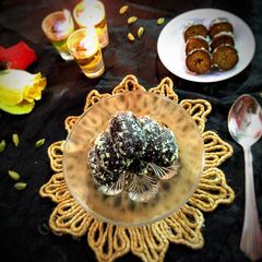 A picture of Milk Powder Kala Jamun.
