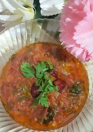 A picture of My mom recipe tamatar ki chutney.