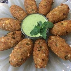 Sabudana dahi kebab A picture of Sabudana dahi kebab.