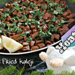 A picture of Butter Fried kaleji.