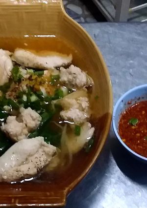รูปของ เกาเหลาตำลึงไก่สับ