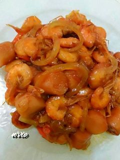 Foto resep Udang sosis saus padang